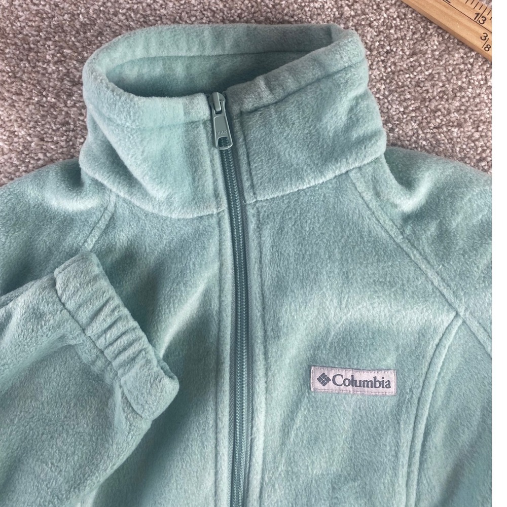 Columbia Benton Springs Full Zip Fleece Jacket Seafoam Green XL6578 Womens Small